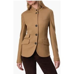 rag & bone Slade Wool Blazer Camel Size 12 NWT Military Jacket $598